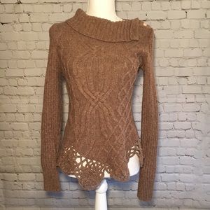 Anthropologie Cabled Pathways Sweater